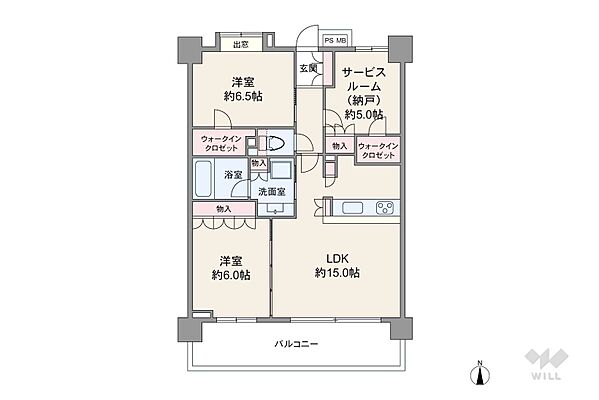 間取り クリオ多摩川中丸子 2階/-