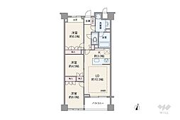 間取図画像 3LDK