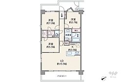 間取図画像 3LDK