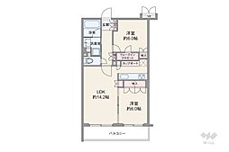 アイディーコート二子玉川 2LDKの間取図画像