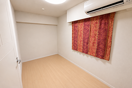 西側洋室約4.5帖(CG加工で家具を消しております)