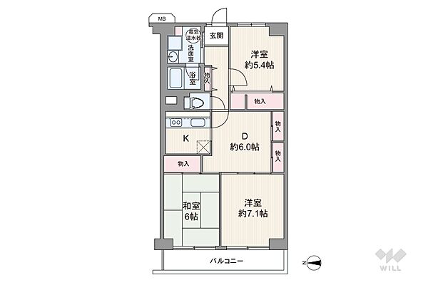 間取りを拡大表示