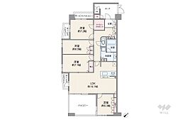 藤和ハイタウン梶ヶ谷サン・アークス 4LDKの間取図画像