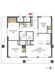 間取図画像 2SLDK