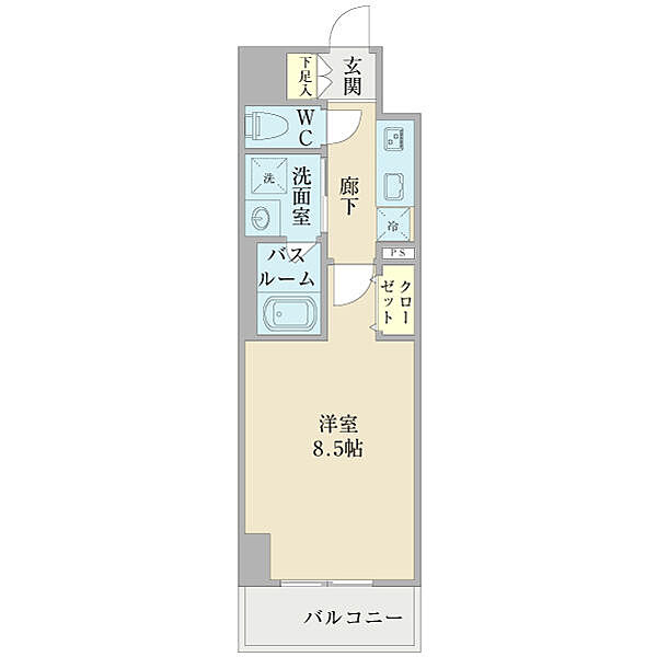 プランドール那古野 ｜愛知県名古屋市西区幅下2丁目(賃貸マンション1K・4階・27.75㎡)の写真 その2