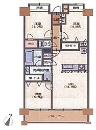 JR八高線 北八王子駅 徒歩15分 3LDKの間取り