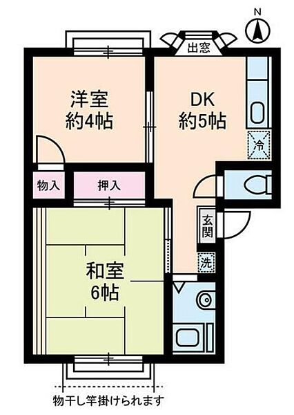 グランデュール紀代美 ｜神奈川県横浜市金沢区高舟台１丁目(賃貸アパート2DK・2階・38.85㎡)の写真 その2