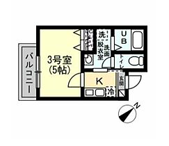 神奈川県横須賀市深田台（賃貸アパート1K・2階・18.77㎡） その2