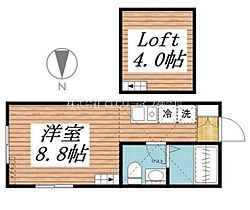 神奈川県横須賀市船越町４丁目（賃貸アパート1R・2階・19.42㎡） その2