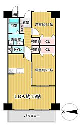 間取図画像 2LDK