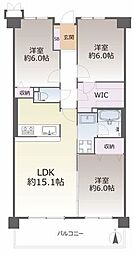 レックスコート都島 3LDKの間取図画像