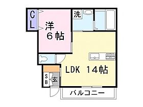 カサベルテ美乃利II 101 ｜ 兵庫県加古川市加古川町美乃利11-6（賃貸アパート1LDK・1階・47.20㎡） その2