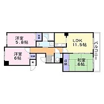 コスモ加古川別府  ｜ 兵庫県加古川市別府町朝日町28-1（賃貸マンション3LDK・3階・66.57㎡） その2