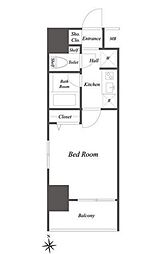 JR総武線 錦糸町駅 徒歩13分の賃貸マンション 3階1Kの間取り