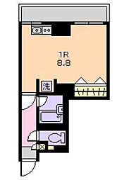東京メトロ東西線 南行徳駅 徒歩2分の賃貸マンション 3階ワンルームの間取り