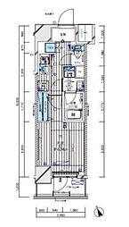 MAINSTAGE船堀 1Kの間取図画像