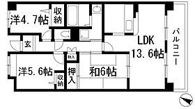 ラウルス宝塚  ｜ 兵庫県宝塚市口谷東3丁目（賃貸マンション3LDK・3階・66.75㎡） その2