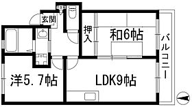 セジュール甲東1  ｜ 兵庫県西宮市段上町1丁目（賃貸マンション2LDK・2階・45.00㎡） その2