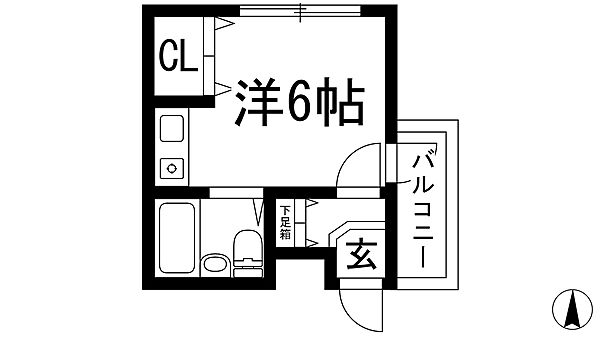 ステラハウス4-800 ｜兵庫県西宮市門前町(賃貸マンション1K・2階・16.56㎡)の写真 その2