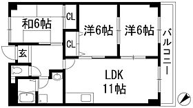 ガーデンシティ笹部  ｜ 兵庫県川西市笹部2丁目（賃貸マンション3LDK・3階・65.76㎡） その2