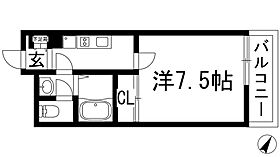 クレイノ清都3  ｜ 大阪府池田市石橋1丁目（賃貸マンション1K・2階・23.56㎡） その2