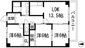 リシュパルテール  ｜ 兵庫県宝塚市中筋9丁目（賃貸マンション3LDK・3階・66.56㎡） その2