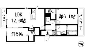 D-residence井口堂  ｜ 大阪府池田市井口堂3丁目（賃貸アパート2LDK・2階・58.85㎡） その2