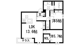 LIZE西宮仁川  ｜ 兵庫県西宮市仁川町5丁目（賃貸マンション2LDK・1階・63.28㎡） その2