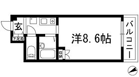 グランディール1  ｜ 兵庫県宝塚市売布2丁目（賃貸マンション1K・3階・24.70㎡） その2