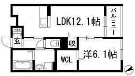 ベルフローラ（2025）  ｜ 兵庫県西宮市上ケ原三番町（賃貸アパート1LDK・2階・45.60㎡） その2