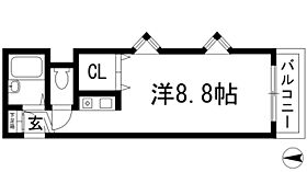 アクセスコート箕面  ｜ 大阪府箕面市西小路2丁目（賃貸マンション1R・4階・23.00㎡） その2