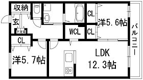 LIZE西宮仁川  ｜ 兵庫県西宮市仁川町5丁目（賃貸マンション2LDK・2階・61.28㎡） その2