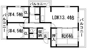 東山台ハイツ207号棟  ｜ 兵庫県西宮市東山台2丁目（賃貸マンション3LDK・3階・73.00㎡） その2