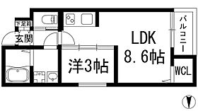 REGIES清荒神1  ｜ 兵庫県宝塚市清荒神3丁目（賃貸アパート1LDK・2階・29.25㎡） その2