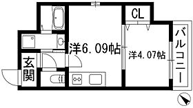 クローバー・クレア池田  ｜ 大阪府池田市槻木町（賃貸マンション1DK・9階・27.22㎡） その2