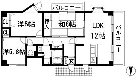 バッハレジデンス西宮上ケ原  ｜ 兵庫県西宮市上ケ原四番町（賃貸マンション3LDK・2階・79.80㎡） その2