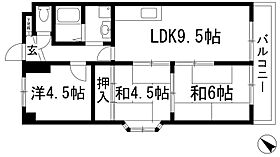 ビスタ萩原台1号棟  ｜ 兵庫県川西市萩原3丁目（賃貸マンション3LDK・4階・56.00㎡） その2