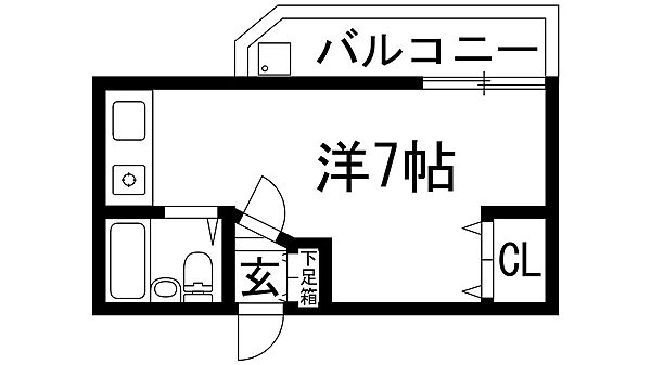 ステラハウス4-900 ｜兵庫県西宮市門前町(賃貸アパート1R・1階・17.50㎡)の写真 その2