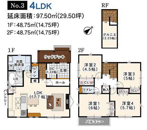 間取りを拡大表示