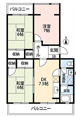間取りを拡大表示