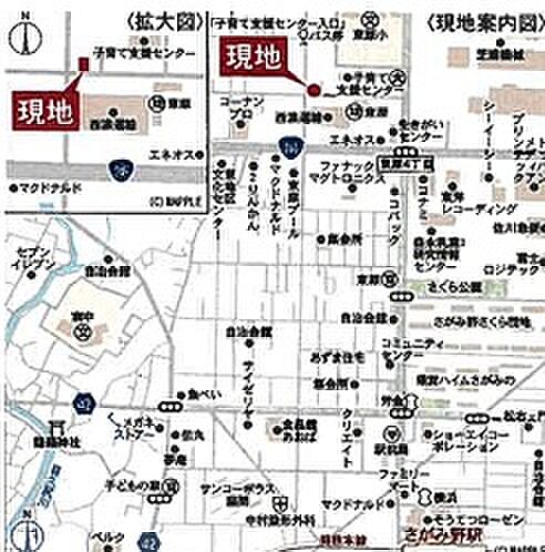 地図を拡大表示