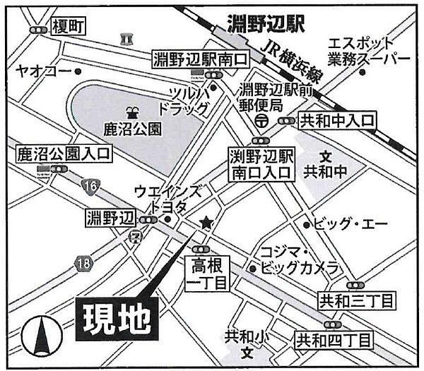 地図を拡大表示