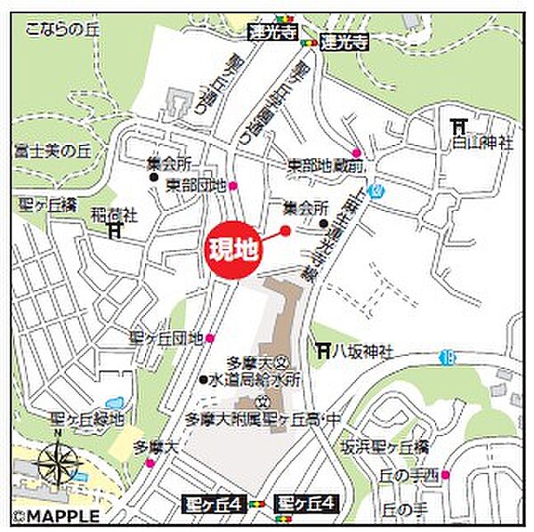 地図を拡大表示