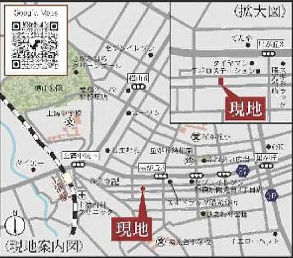 地図を拡大表示