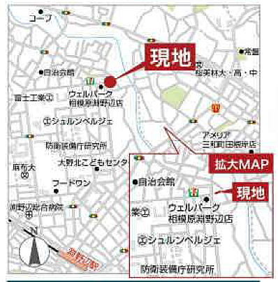 地図を拡大表示