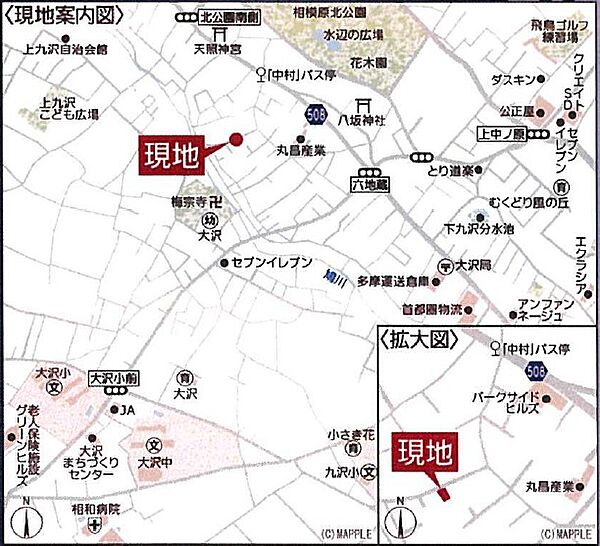 地図を拡大表示