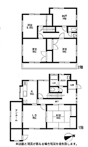 間取り:※間取り図と現況が異なる場合には、現況を優先とさせていただきます。 間取り:※間取り図と現況が異なる場合には、現況を優先とさせていただきます。