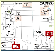 地図を拡大表示