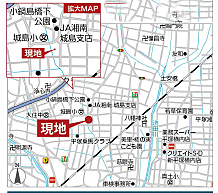 地図を拡大表示