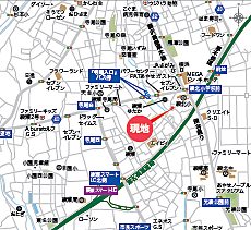 地図を拡大表示
